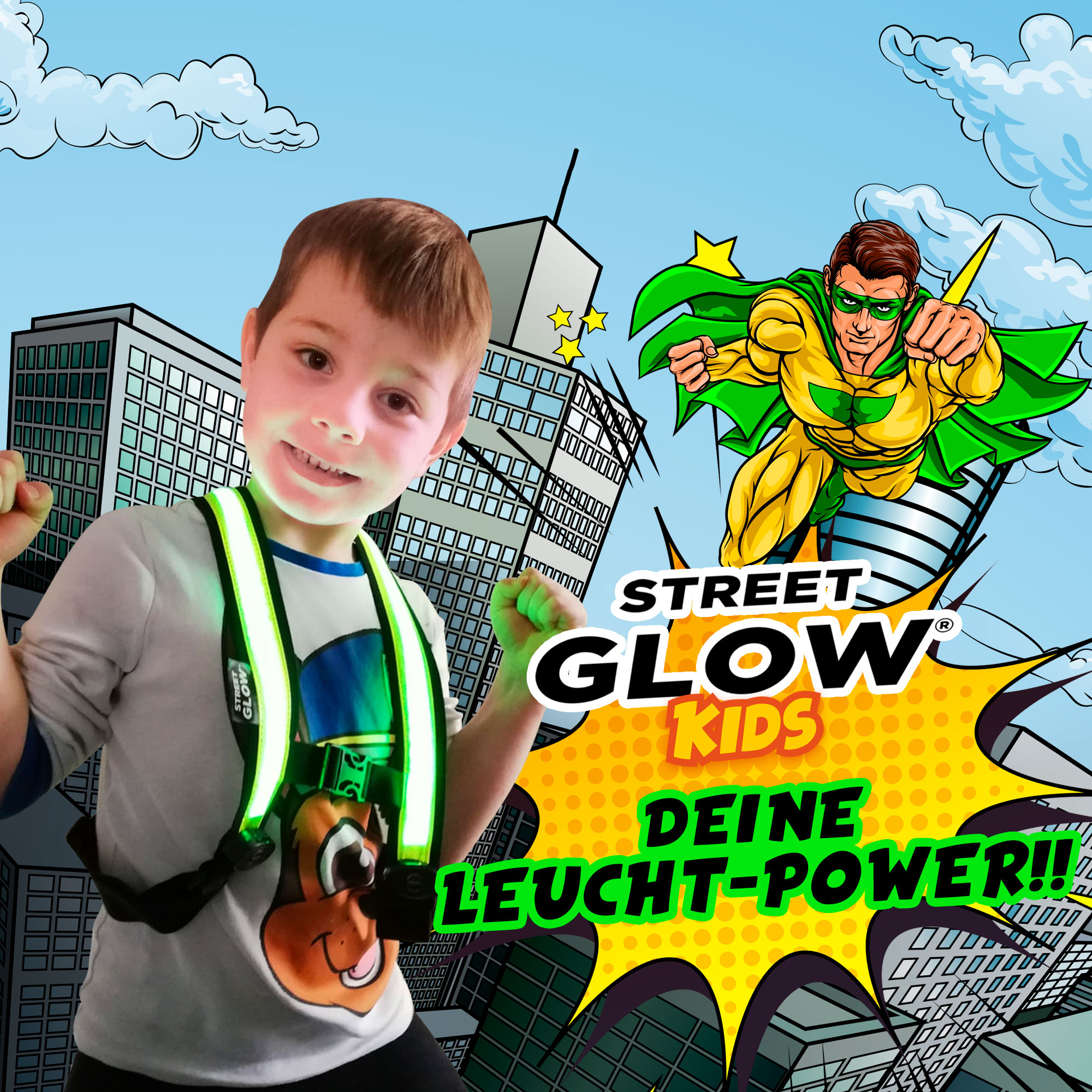 Easypix StreetGlow Full Spectrum Leucht-Weste für Kids