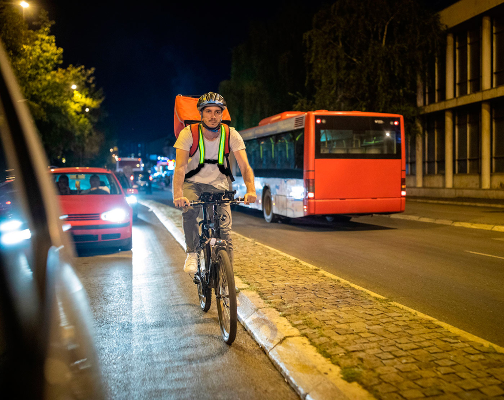 Leuchtweste, Warnweste Radfahren, Laufen mit LED *neu* in