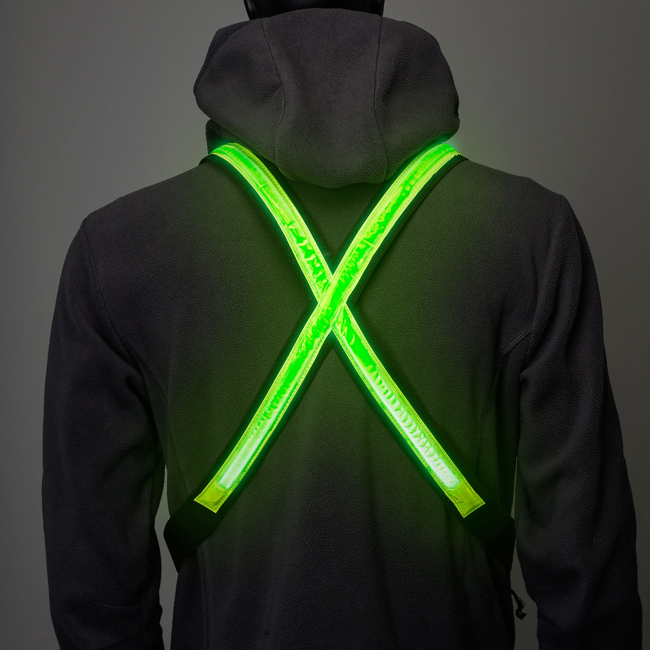 StreetGlow High-Visible LED Vest, Warnweste mit LED-Licht