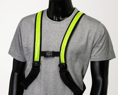 StreetGlow High-Visible LED Vest, Warnweste mit LED-Licht