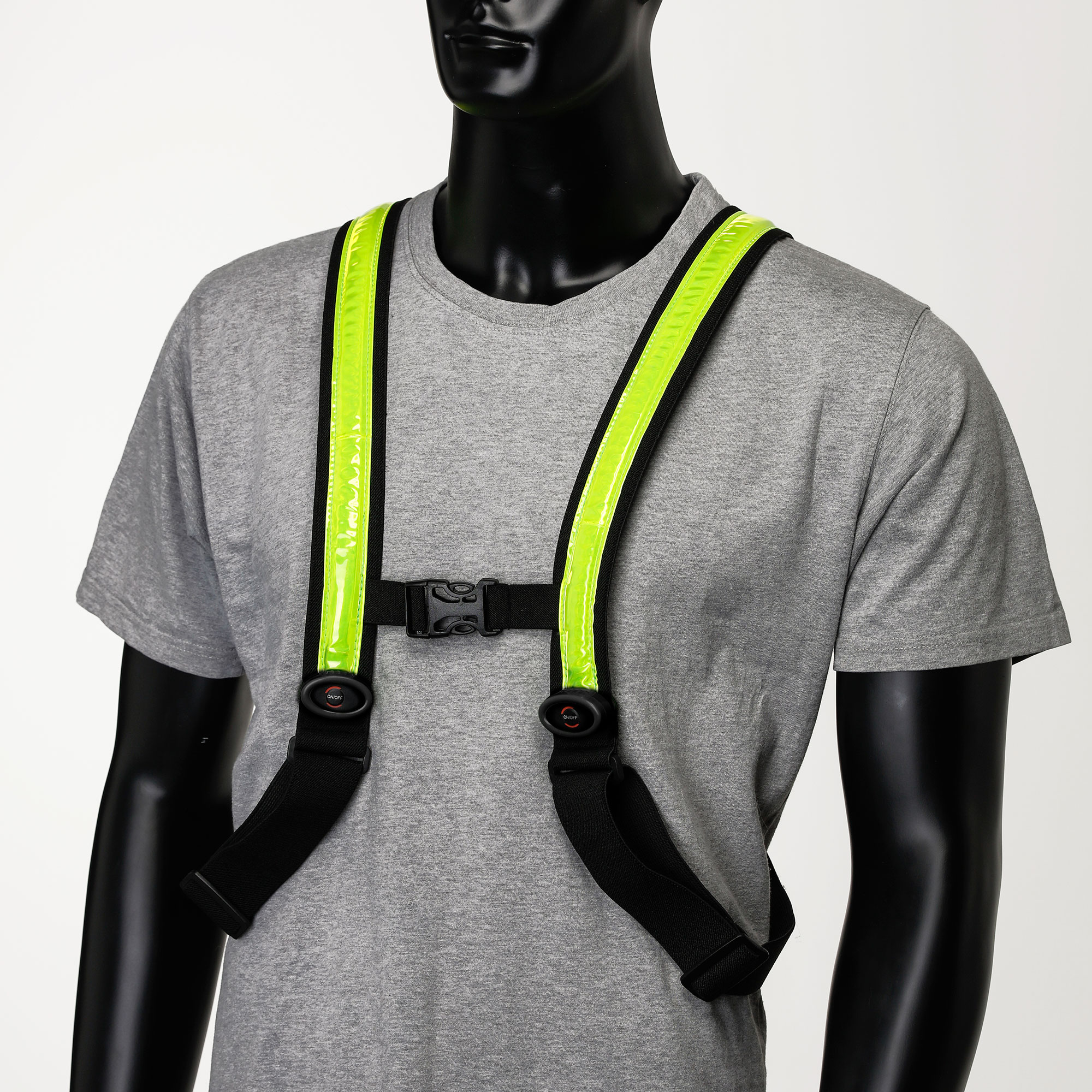 StreetGlow High-Visible LED Vest, Warnweste mit LED-Licht